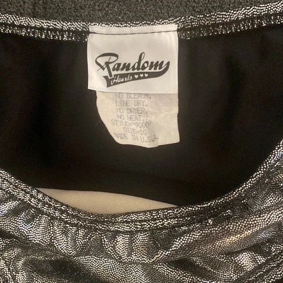 Silver Lamé Fringe Bikini by RANDOM HEARTS - sz 10